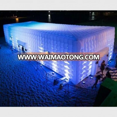 giant inflatable tent/Square inflatable tent/big inflatable tent with led light for party