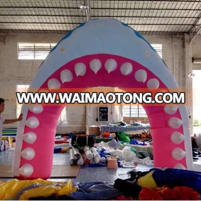 shark inflatable arch inflatable arch with shark mouth BG-A0733-2