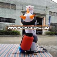 Plastic inflatable cartoon character robot with low price