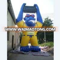 large inflatable cartoon gorilla