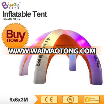 led light spider tent inflatable trade show spider tent with 6 legs or for party BG-A0700-7