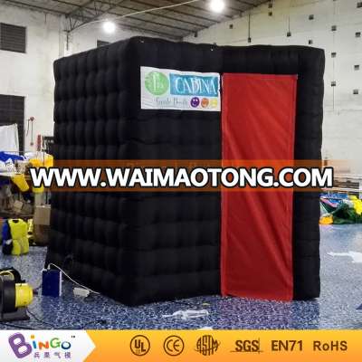 inflatable photo booth/black inflatable photobooth studio 2.4m