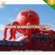 Red lovely inflatable octopus animal for rooftop store decoration